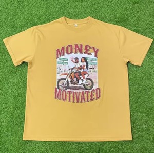 เสื้อยืดแขนสั้นผู้ชายทรงหลวม 300 กรัม พิมพ์โลโก้ตามสั่ง สำหรับฤดูใบไม้ผลิและฤดูร้อน สีตามสั่ง ผ้าฝ้าย 100% - Product Image 1