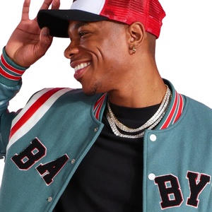 Veste d'université surdimensionnée pour hommes, veste d'université en laine polaire de coton à Design personnalisé pour hommes - Product Image 2