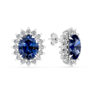 Boucles d'oreilles en argent 925 avec diamant de laboratoire pour femmes, certifiées IGI, RJC, ODM, OEM, fabricant éthique de bijoux fins, vente en gros EA502229 - Product Image 4