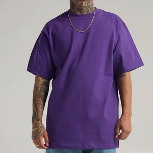 Wholesale Bulk Premium Heavyweight Streetwear T Shirt Custom Logo 280g Cotton Blank Boxy Fit Tee Factory Price T Shirts - Product Image 1