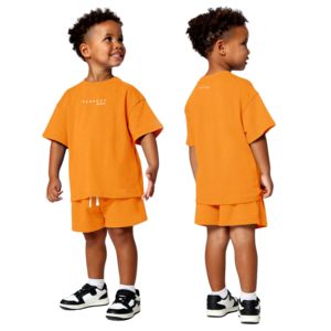 Conjunto de Ropa de Verano 2026 para Niños, Camiseta de Algodón con Pantalones Cortos a Juego, Camiseta con Estampado de Pentagrama, Conjunto de Dos Piezas para Niños - Product Image 1
