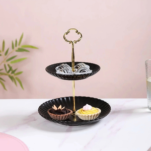 Soporte de metal para servir chocolate, decorativo para mesa, para galletas, dulces, frutos secos, el más vendido. - Product Image 2