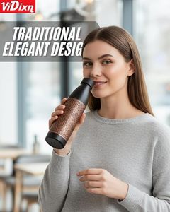Botella de Agua Aislada al Vacío de Cobre con Diseño Vintage, Doble Pared, para Senderismo al Aire Libre, Unisex - Product Image 2
