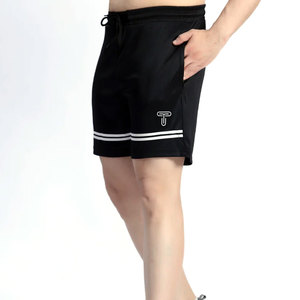 Pantalones Cortos Deportivos Casuales de Verano para Hombre, de Lona, Secado Rápido, Transpirables, con Estampado Sólido, Teñido Liso, hasta la Rodilla, con Cierre de Cordón - Product Image 1