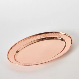 <b>Copper</b> Serving Tray Elegant For Kitchen & Dining <b>Table</b> Organizer Good Quality Wholesale Price Product - Product Image 5
