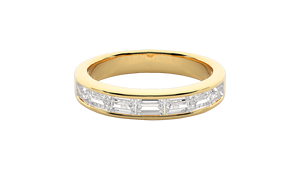 Anillo de Eternidad con Corte Baguette de Calidad Premium, Anillo Inteligente con Diamante Cultivado en Laboratorio, Oro Sólido de 14K, Certificado IGI, para Compromiso, Boda, Personalizado - Product Image 4