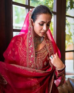 Premium Chinon Silk Anarkali Gown Pant Set Manufacturer Zari Thread Sequins Work 52 Inch Length 3 <b>Meter</b> Ghera Wholesale - Product Image 1