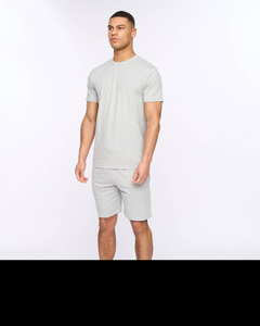Conjunto de Camiseta Oversize para Hombre con Hombros Caídos, Personalizable con Logotipo, Transpirable, de Verano, de Algodón, Estilo Urbano, Vintage, de Lujo, Conjuntos Lisos para Hombre - Product Image 1