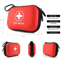 Mini trousse de premiers soins 114 pièces petite trousse médicale à coque dure étanche pour Camping fournitures de premiers soins d'urgence et trousse de survie