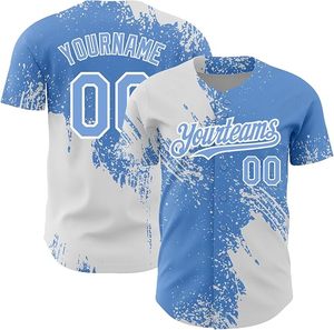Maillot de baseball personnalisé avec logo brodé, uni, entièrement boutonné, vente en gros, séchage rapide, tenue de sport, uniforme de baseball - Product Image 4
