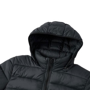 <b>Men's</b> Solid Color Hooded <b>Jacket</b>, Long Sleeve Stand Collar Comfortable <b>Warm</b> Trendy Winter Faux Down <b>Jacket</b> - Product Image 3