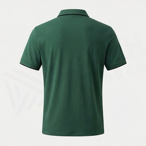 Polo de Hombre de Calidad Premium con Media Cremallera, Algodón Cómodo, Tallas Grandes, Elegante, a Rayas, de Secado Rápido, Colores Personalizables - Product Image 2