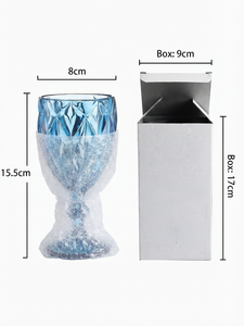 Copa de Vino de Cristal Clásica Vintage con Relieve, Elegante y Duradera, para Uso en Hoteles y Restaurantes, Suministro al por Mayor Directo de Fábrica - Product Image 3