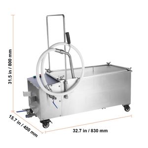 Depuratore d'Olio Portatile da 55L con Filtro, Velocità 10 L/min, Ruote e Tubo dell'Olio per Ristoranti Fast Food - Product Image 1