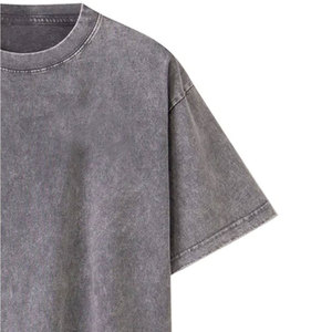 T-shirts pour hommes à manches courtes de haute qualité, effet délavé, impression de logo personnalisée, t-shirts pour hommes effet délavé - Product Image 4