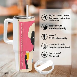 Stainless Steel Tumbler 40oz Large Capacity Promotional <b>Bottle</b> for Farm Equipment Shows - Product Image 5