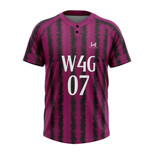 Camiseta de Béisbol Universitaria Personalizada con Logotipo Frontal, de Alta Calidad, Transpirable, de Poliéster de Secado Rápido, Sublimada, Unisex - Product Image 4