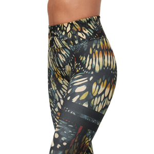 High Waist <b>Plus</b> <b>Size</b> Fitness <b>White</b> <b>Leggings</b> Plant Pattern Sublimation Women Pants Digital Printing Workout Sport Women - Product Image 5