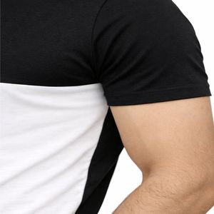 Hot Look Street Wear Fashion Sports Wear Casual Wear Slim Fit Color Block <b>Men</b> Casual <b>Summer</b> Street Wear <b>T</b> <b>Shirt</b> For <b>Men</b> - Product Image 4