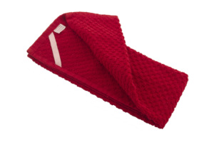 Serviettes de cuisine en coton tissé rouge écologiques à séchage rapide, motif géométrique rectangulaire, lavables en machine, pour usage domestique, serviettes de bain et de toilette - Product Image 3