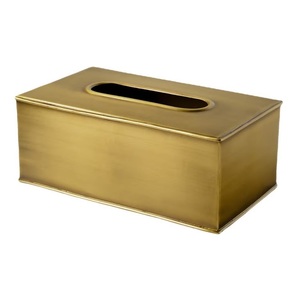 Elegant Amson Brass Metal Tissue Box Modern Design Rectangle Shape Home Decoration <b>Silver</b> Plated Glossy Finish Handmade - Product Image 3