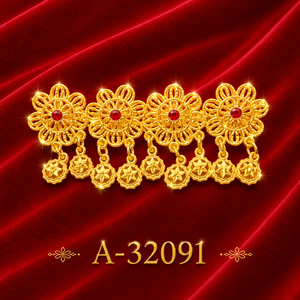 Broche plateado con forma de flor para mujer, joyería de aleación A-32088 - Product Image 6