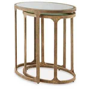 Table d'appoint ronde en métal de haute qualité au design élégant, table basse de style antique, table d'appoint en aluminium sur mesure, laiton - Product Image 4