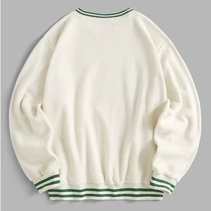 Sweat-shirt décontracté pour homme à ourlet fendu sur le côté, col rond, mélange de coton, manches longues, coupe moderne, personnalisable, vente en gros - Product Image 2