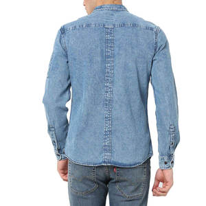 Chemise en jean pour homme de style streetwear haut de gamme, nouveau design, motifs unis et imprimés, qualité supérieure, best-seller et abordable - Product Image 3