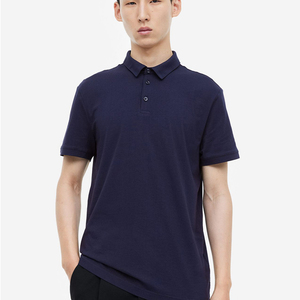 Polo brodé personnalisé OEM en gros, grande taille, contrastant, en coton, à manches courtes, pour hommes, pour le golf - Product Image 1