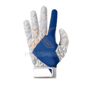 Gants de frappeur de baseball en cuir, dernier design, avec fermeture auto-agrippante, couleurs et tailles personnalisables, haute qualité, durables, faible MOQ - Product Image 2