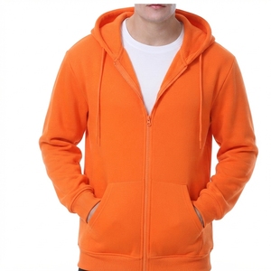 Sudadera con capucha unisex OEM de peso pesado con cremallera completa, forro y efecto desgastado, con logotipo personalizado, estilo urbano premium - Product Image 4