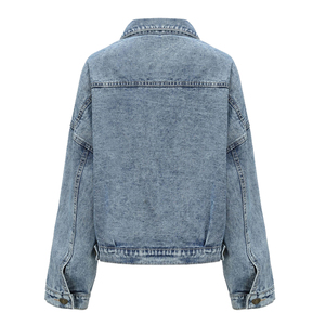 Chaquetas Vaqueras de Mujer al por Mayor, Tendencia 2026, Imprescindibles para el Estilo Urbano Y2K, Oversize, Cortas, Lavado Vintage, Transpirables - Product Image 4