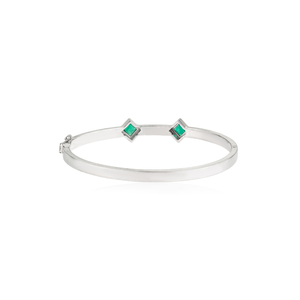 Bracelet en argent sterling 925 de haute qualité, fait main, avec pierre précieuse onyx vert naturel, pour femmes, idéal pour les soirées. - Product Image 6