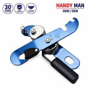 Dispositivo Descensor Manual de Seguridad para Escalada, Certificado A901 CE EN341, Aleación de Aluminio, Acabado Anodizado, Cuerda de 9-12 mm, Peso 345 g, 205 mm - Product Image 1