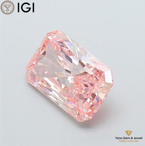 เพชรสีชมพูสดใส ระดับความสะอาด VS2 น้ำหนัก 3.50 กะรัต ผลิตด้วยวิธี CVD รูปทรงเรเดียนท์ พร้อมใบรับรอง IGI เหมาะสำหรับเครื่องประดับสั่งทำ - Product Image 4