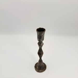 Candelabro de Hierro Forjado a Mano con Forma de Reloj de Arena, Portavelas Cónico Tipo Tulipán, Negro Antiguo, para Hoteles de Lujo y Bodas - Product Image 3