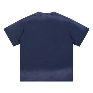 T-shirt Homme Personnalisable en Coton Uni à Col Rond et Épaules Tombantes, Motifs Football/Soccer, Lavage Neige, Haute Qualité, Vente en Gros - Product Image 6