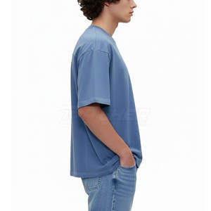 เสื้อยืดโอเวอร์ไซส์ผู้ชายสไตล์ใหม่ทรงหลวมแฟชั่นทันสมัยสวมใส่สบายน้ำหนักเบาเหมาะสำหรับใส่ทุกวัน - Product Image 4