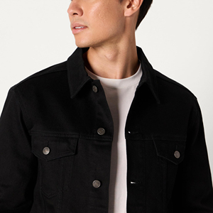 High Quality Street Casual Denim Jacket For Man Best Selling Jean Man Jackets With Custom Design Denim Men's Jackets For Sale - Product Image 3