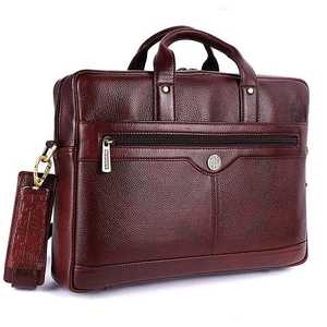 Sacoche de luxe en cuir véritable noir pour homme, sac messager professionnel, sacoche pour ordinateur portable imperméable en cuir texturé, vente en gros - Product Image 3