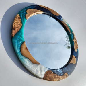 Indian Supplier Modern Resin <b>Frame</b> Wall <b>Mirror</b> Decorative Home Accessory for Bathrooms or Bedrooms Available at Bulk Quantity - Product Image 3