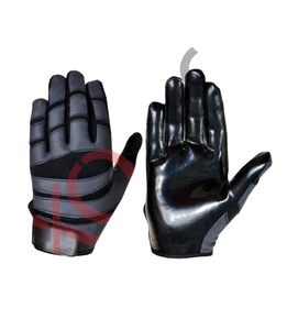 Custom Logo Anti-slip Comfortable American Football Lineman Super Sticky <b>Padded</b> <b>Waterproof</b> UV Protection Adjustable Wrist Gloves - Product Image 1
