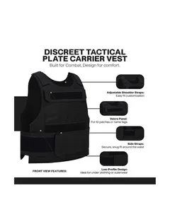 Discreet <b>Concealable</b> Waterproof Vest 2XL Lightweight Design Adjustable Fit Comfortable Durable Material Made in USA - Product Image 4