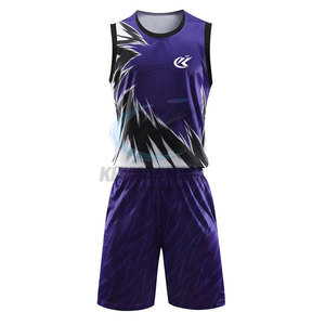Ensemble d'uniformes de basketball personnalisés, tissu polyester de haute qualité, respirant, léger, service OEM, adapté aux entraînements des équipes - Product Image 1