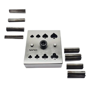 ชุดเครื่องมือตัดแผ่นเหล็กสแตนเลสทรงจอบและทรงกระบอง คุณภาพสูง - ชุด 8 ชิ้น ขนาด 8 มม. ถึง 16 มม. สำหรับทำเครื่องประดับ DIY - Product Image 1