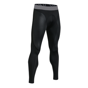 Leggings de compression pour hommes, longueur intégrale, taille haute, respirants, en mesh, sans coutures, pour le sport, la course à pied, l'entraînement, la performance athlétique - Product Image 2