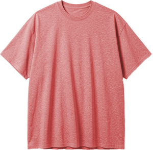 Camiseta de algodón oversize para hombre, corte holgado, estilo urbano, cuello redondo, informal, de moda, 300 gramos, frente liso, manga corta, color liso - Product Image 1