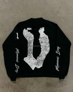 T-shirt à manches longues double couche de grande taille pour hommes, sérigraphie thermique personnalisée, collection du fabricant - Product Image 5