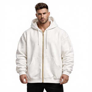 Sudadera con Capucha Unisex de Alta Calidad, Lisa, con Cierre Completo, Forro Polar Grueso y Cálido, Estilo Casual Urbano, Holgada, de Secado Rápido - Product Image 1
